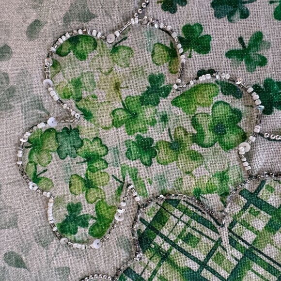 Storehouse Saint St Patricks Day Table Runner Shamrocks Party Home Decor 16 x 72 - Picture 4 of 12